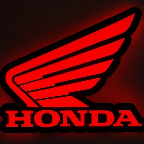 Insegna led motocross honda - led,