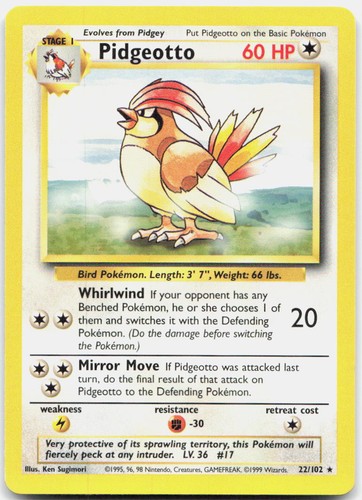 Pidgeotto 022 102 - bs, 022/102
