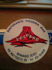 ADESIVO VINTAGE STICKER RISTORANTE PIZZERIA BAR VULCANO BINAGO COMO 