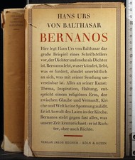 BERNANOS. HANS URS, VON BALTHASAR. JAKOB HEGNER.