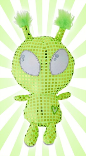 Peluche alieno verde fluo