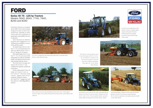 Brochure poster trattore - , ford