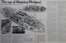 Original CC 1974 extracted mag article: LAND SPEED RECORD LSR cars 1918-1939