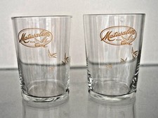LOTTO COPPIA 2 BICCHIERI VINTAGE RUM  MATUSALEM VETRO SOTTILE BAR PUB COCKTAIL