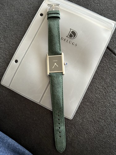 Delugs pelle alcantara strap