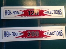 DECALCOMANIA JUKEBOX ROCK-OLA 1448 ALTA FEDELTÀ 120 o 200 