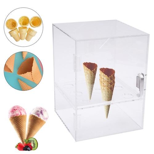 Vetrinetta cono gelato fori - vetrinetta,