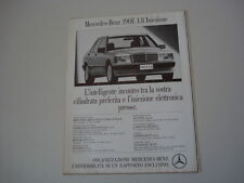 advertising Pubblicità 1991 MERCEDES BENZ 190 E 1.8