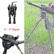 Bipiede girevole tattico regolabile 6-9'' gambe dentellate inclinazione perno per tiro