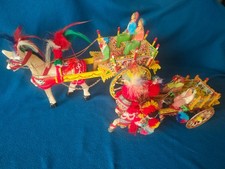 2 carretti siciliani d'epoca, riccamente decorati. Uno di Montoro - 1960-'70