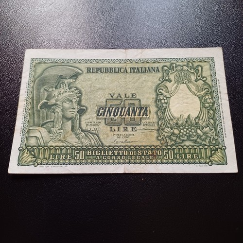 Vecchia banconota lire - vecchia,