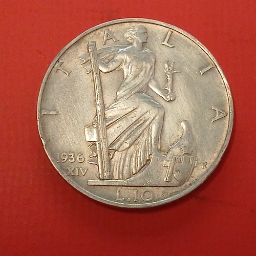 Regno italia moneta - 10, lire