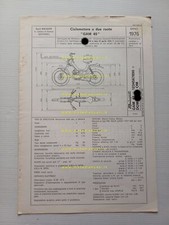 Malaguti 50 Fifty HF Special GAM 45 1976 scheda omologazione DGM Facsimile