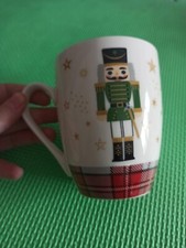  Tazza Tazzina Mug Schiaccianoci Soldatino Natale Stelle Tartan Scozzese