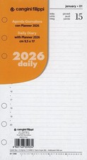 Ricambio Organizer Agenda giornaliera 2026 cm. 9,5x17