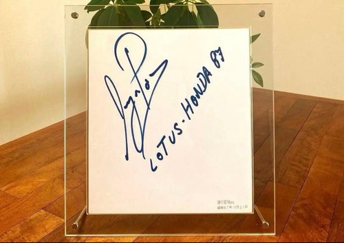Autografo firmato ayrton senna - ayrton,