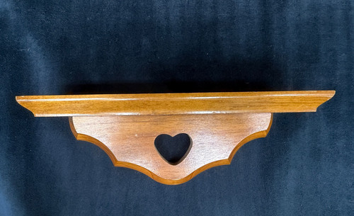 Scaffale cuore legno - , vintage
