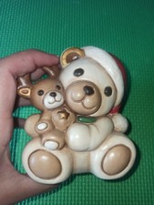 Thun Piccolo Teddy Orso Orsetto Orsacchiotto Medio Con Renna Natale Cappello