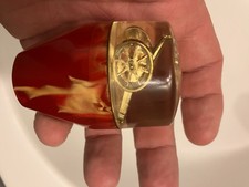 Pomello cambio ergonomico in resina vintage per auto d'epoca altezza cm 7