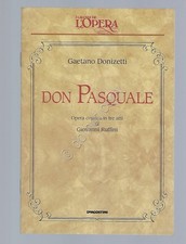 Don Pasquale Donizetti Opera Lirica Libretto I grandi de L'Opera De Agostini