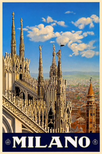 Poster viaggio milano - da,