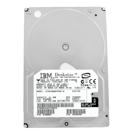 Disco rigido ibm 60gb - rigido,
