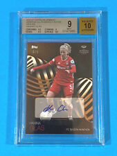 Autografo Hanna Glas Topps on Demand donna UCL parallelo 4/5 arancione BGS 9/10