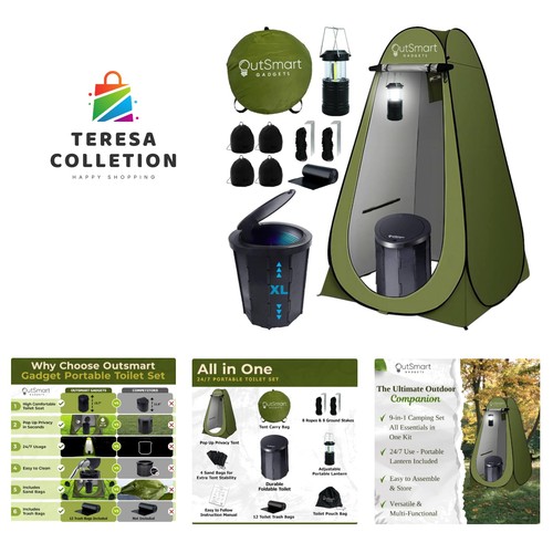Set portatile multiuso con - wc,
