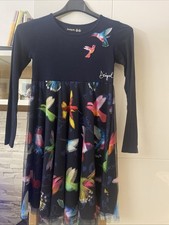 Vestito Abito Bimba 9/10 Anni Original Marines Fantasia  Volatili