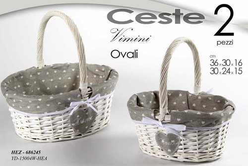 Set ceste cesta ovale vimini - 2,