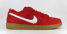 Nike SB Dunk Low Pro University rosso bianco FJ1674-600 etichetta arancione