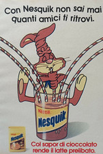 Pubblicità Advertising Werbung Italian Clipping 1991 NESTLE' NESQUIK latte bere