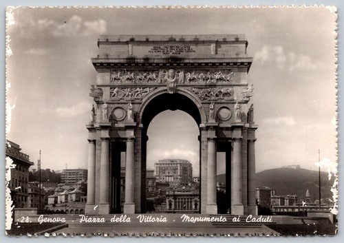 Cartolina epoca genova - cartolina, d'epoca