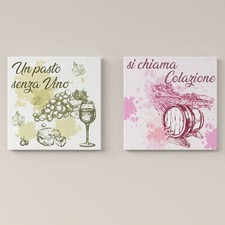 Set di 2 Quadri su Tela per