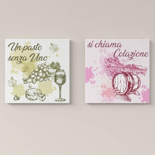 Set quadri tela per - quadri,