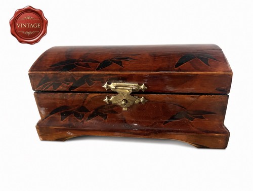 Portagioie cinese legno - legno, piuma