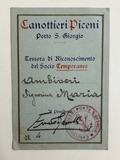 1922 Tessera Sport SOCIETA'