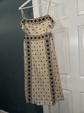 Abito zara misto lino panna - lino,