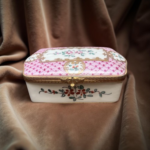 Box limoges france porcelain - box,