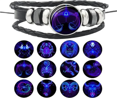 Bracciale cuoio luminoso - cuoio, 12