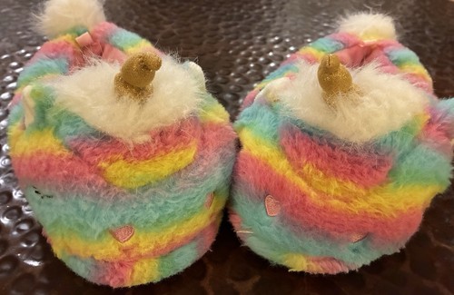 Pantofole unicorno multicolore