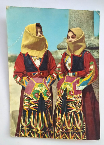 10729 cartolina costumi sardi - cartolina,