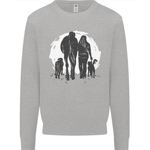 Maglione felpa uomo cavallo - felpa, un