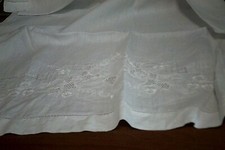  asciugamano  della nonna in cotone ricamato a traforo vintage  cm 107x 62 leggi