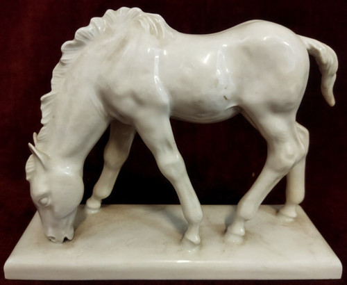 Statua cavallo porcellana - statua, in
