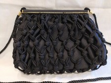 Borsetta pochette raso nero