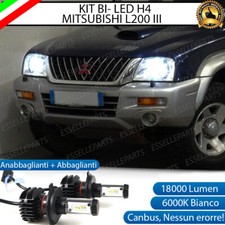 KIT LED H4 6000K CANBUS XENON 18000 LM LUMEN REALI MITSUBISHI L200 III NO AVARIA