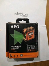 AEG CLG220-B Livella Laser Verde - 2 Linee, Batterie Incluse, Illumina Fino 20M