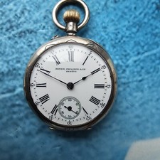 Orologio da tasca vintage da donna Patek Philippe con cassa in argento aperto