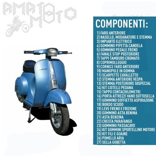 Kit ricambi restauro vespa - vespa, 50